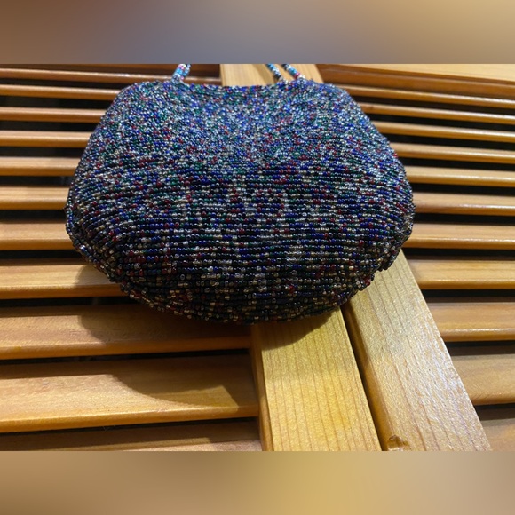 Mini, multi-colored beaded handbag - Picture 4 of 6